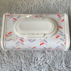 Vintage Huggies Patterned Wet Wipes Dispenser Chevron Pastel